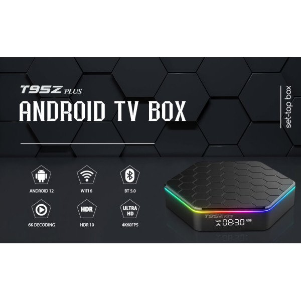 Смарт ТВ приставка T95Z Plus H618: Android 12 и быстрое соединение